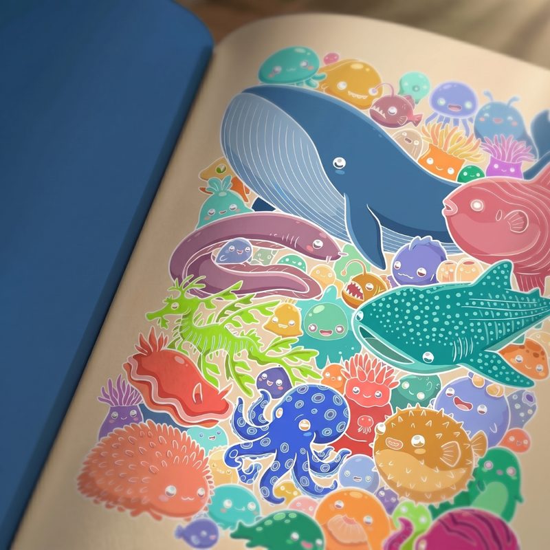 Inkalia coloring book artwork