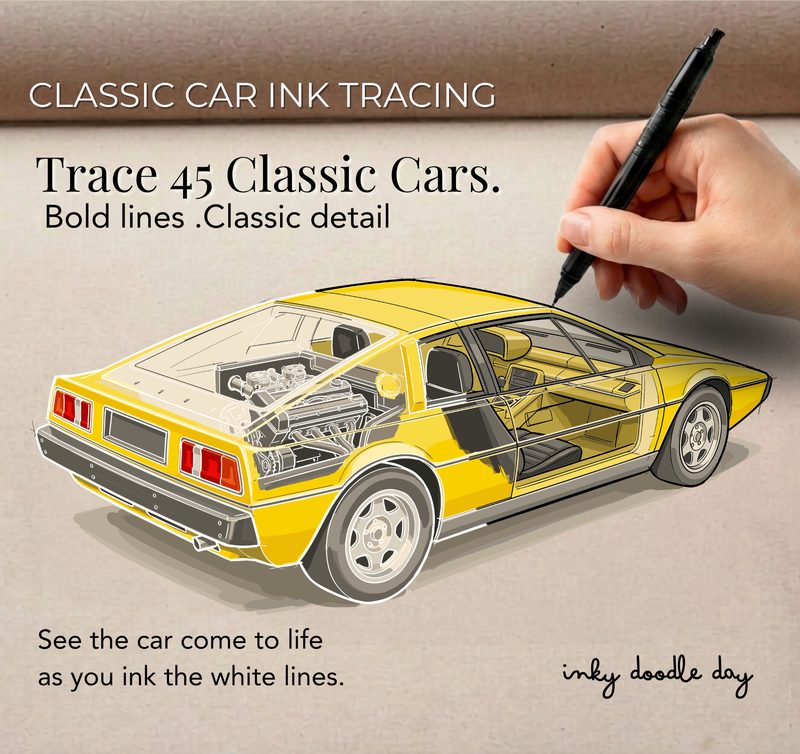 Inkalia ink tracing coloring artwork
