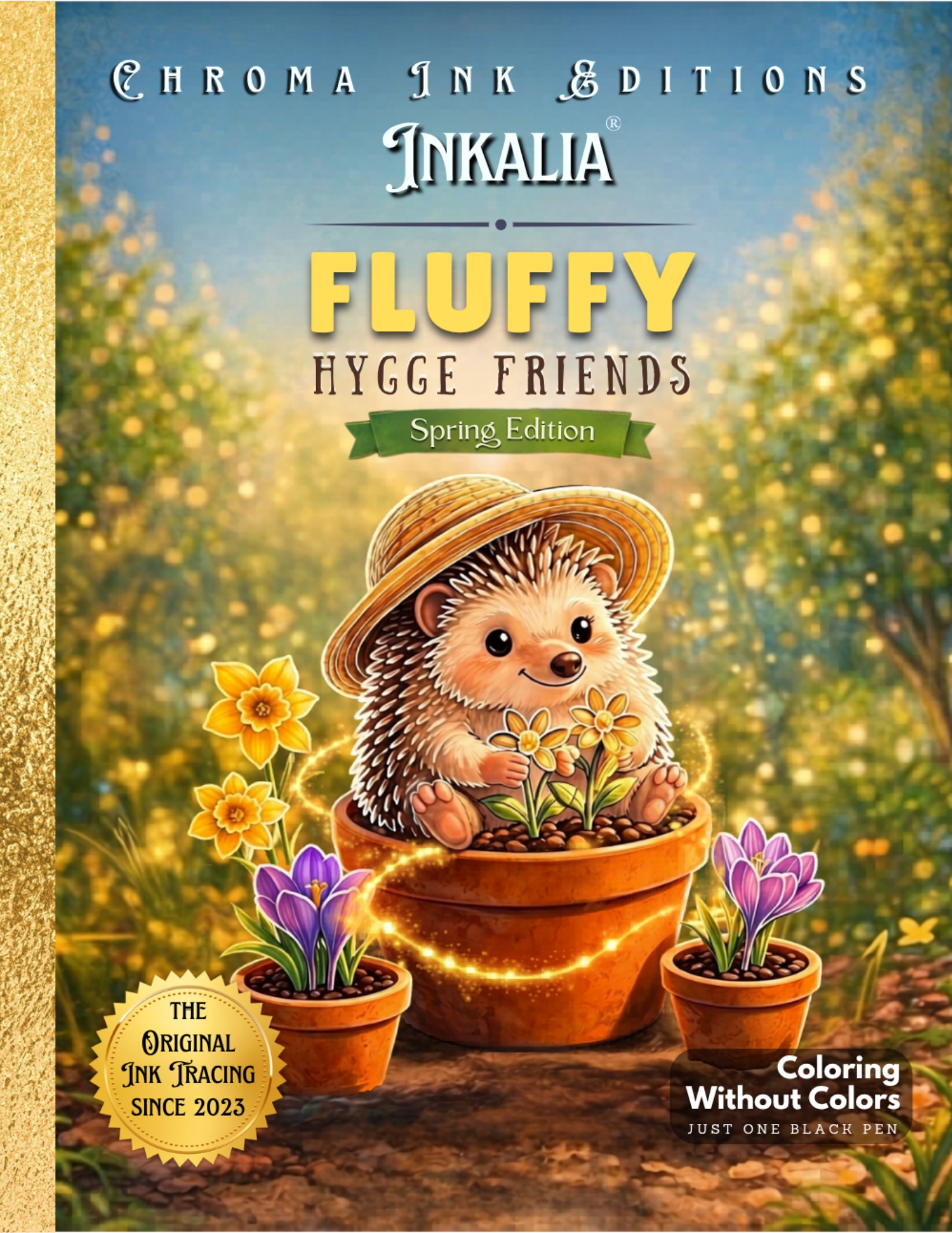 Fluffy Hygge Friends Vol. 2 — Inkalia Ink Tracing Coloring Book