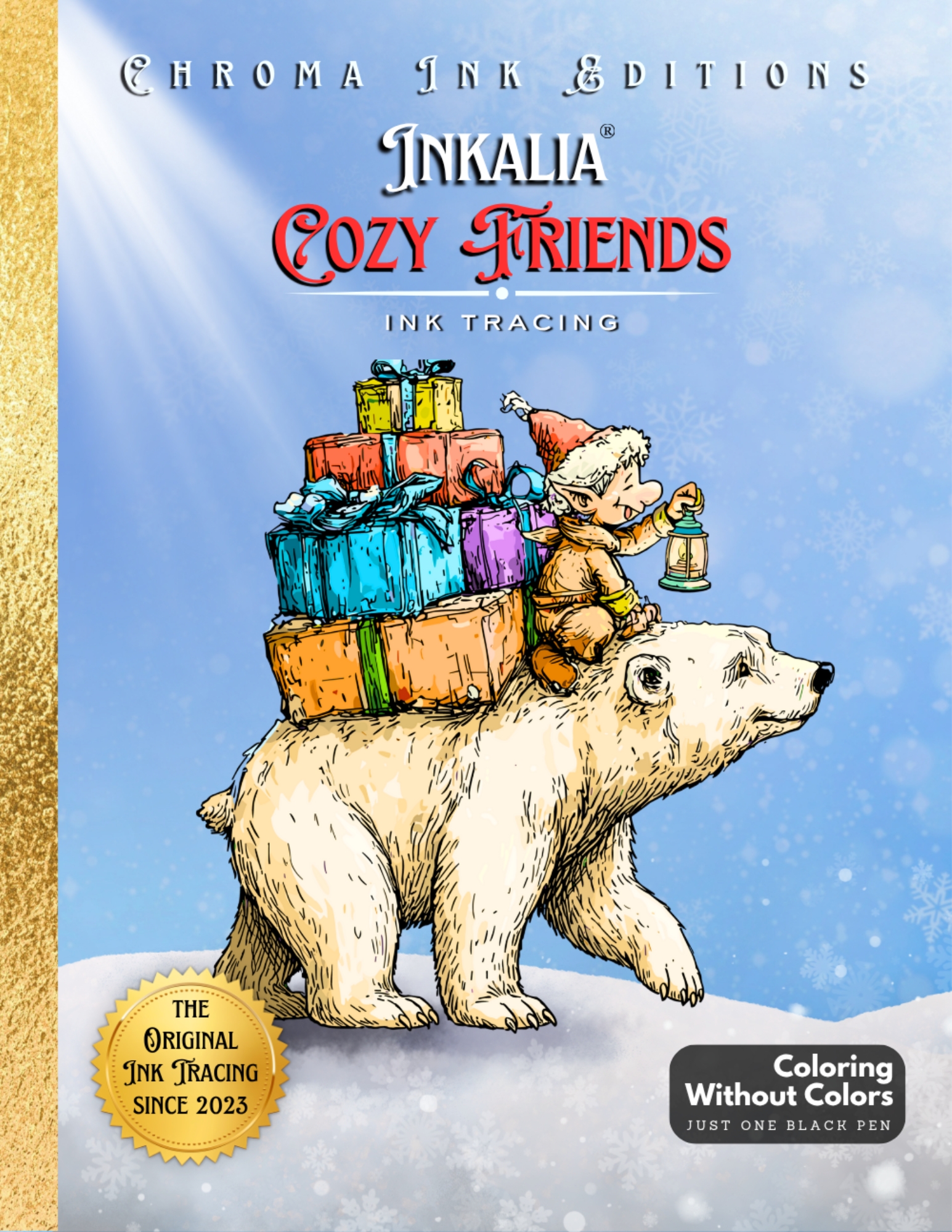 Cozy Friends Christmas Edition — Inkalia Ink Tracing Coloring Book