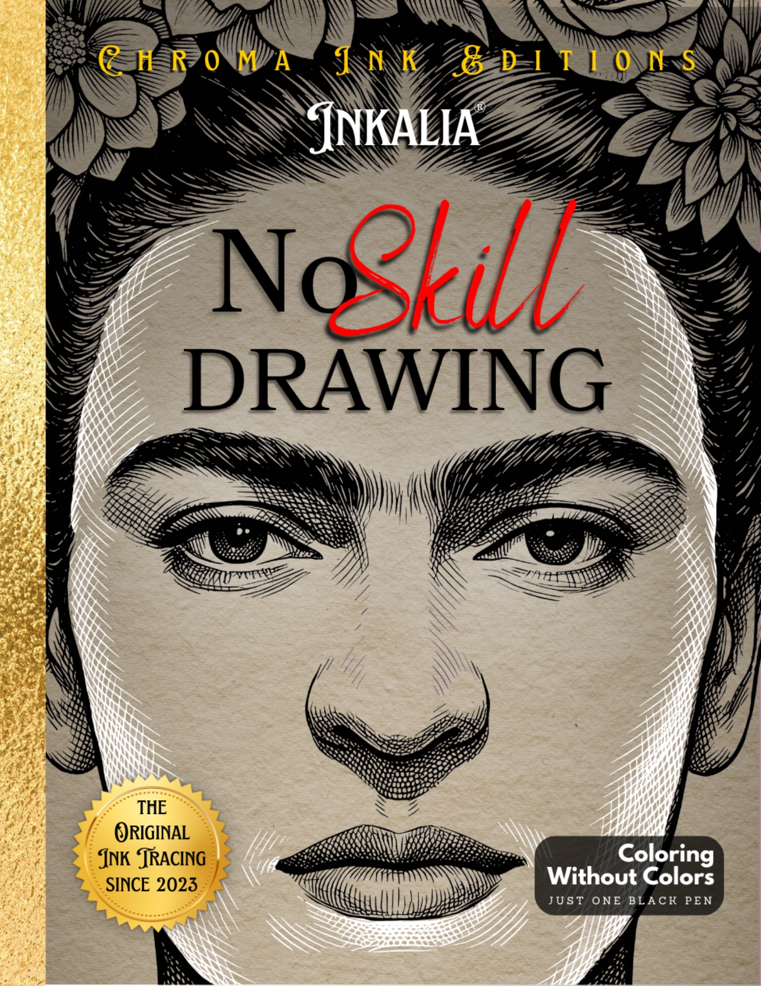 Crosshatch Historical Figure Portraits — Inkalia Ink Tracing Coloring Book Coming Soon