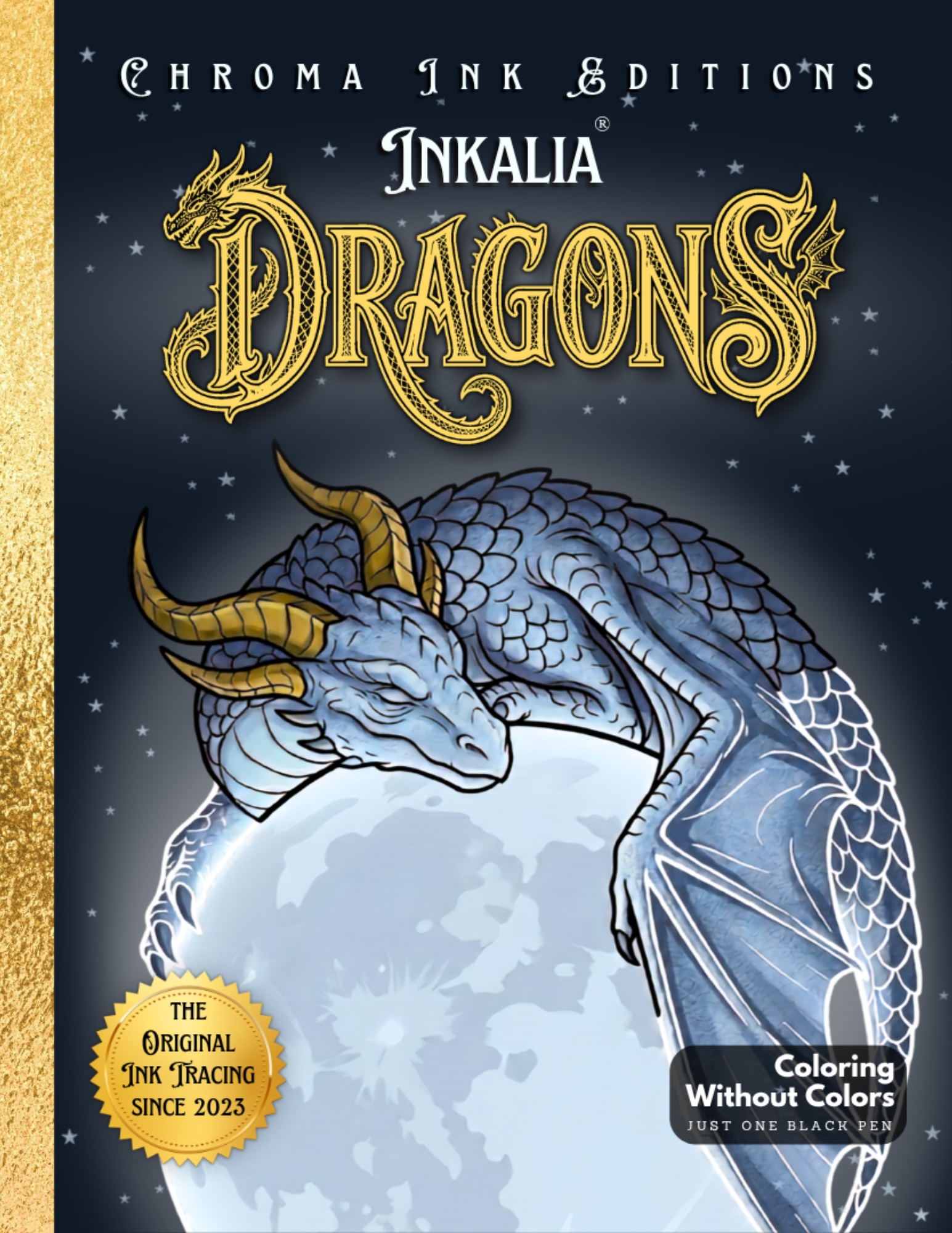 Dragons Vol. 2 — Inkalia Ink Tracing Coloring Book Coming Soon