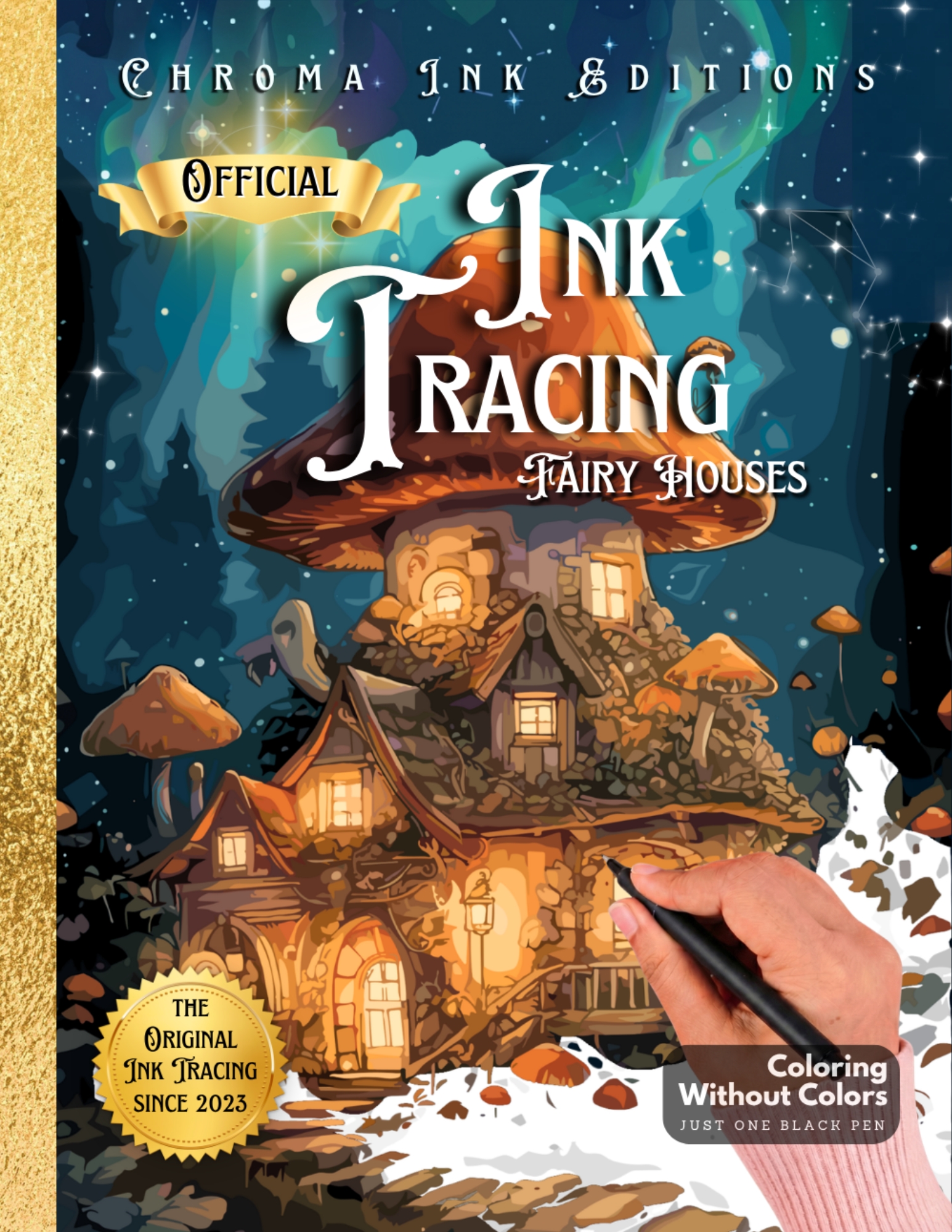 Inkalia Fairy Houses Vol. 1 — Bestselling Ink Tracing Coloring Book