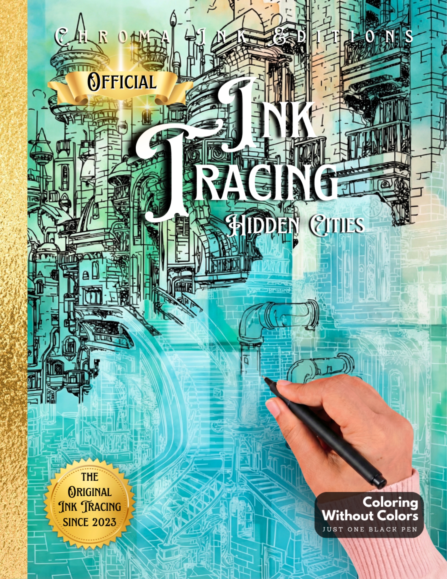 Inkalia Hidden Cities Vol. 1 — Bestselling Ink Tracing Coloring Book