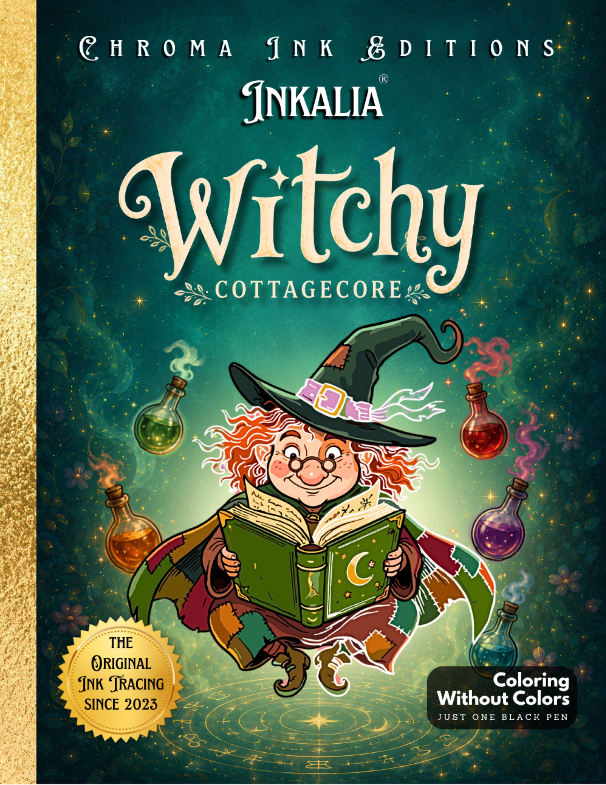Witchy Cottagecore — Inkalia Ink Tracing Coloring Book Coming Soon